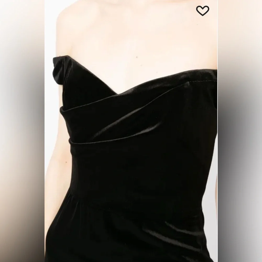 Marchesa Notte Velvet Pencil Dress - Picture 4 of 8